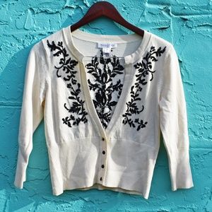 WHBM Embroidered Cardigan